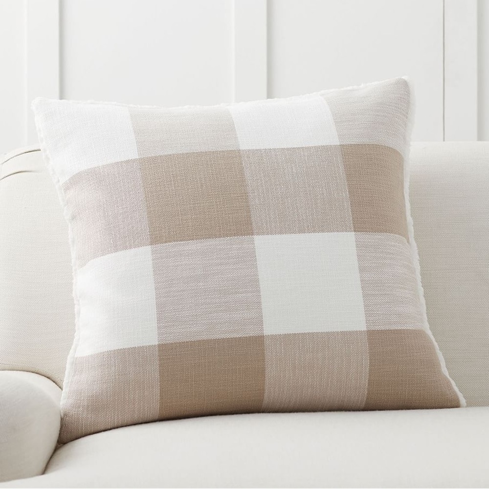 Pottery Barn Bryce Sherpa Back 24" Pillow Cover neutral 2 avail./sold separate